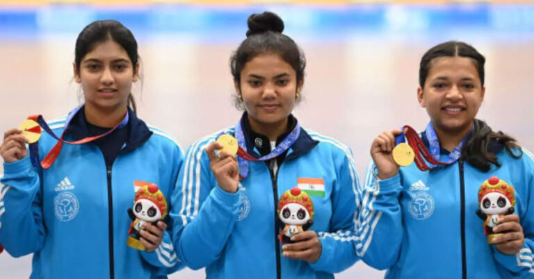 ಮಹಿಳಾ ಶೂಟಿಂಗ್‍ನಲ್ಲಿ ಭಾರತ ತಂಡಕ್ಕೆ 1 ಚಿನ್ನ, 1ಬೆಳ್ಳಿ