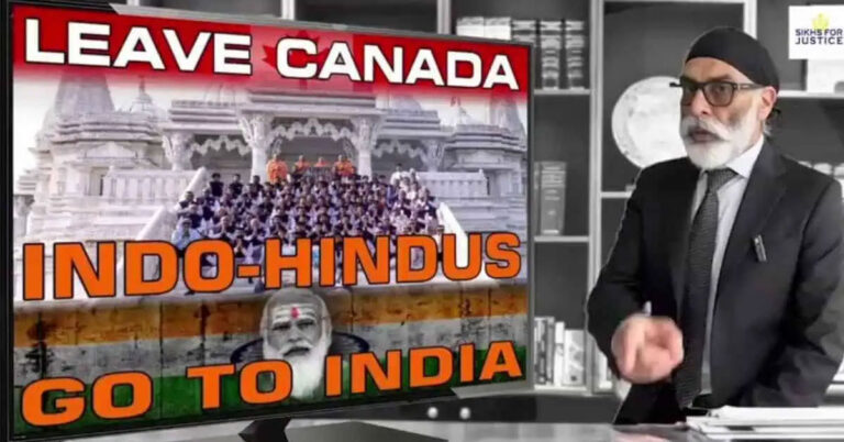 ಕೆನಡಾ ಹಿಂದೂಗಳ ಮೇಲಿನ ದಬ್ಬಾಳಿಕೆಗೆ ಖಂಡನೆ