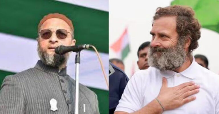 ರಾಹುಲ್ ಗಾಂಧಿಗೆ ಹೈದರಾಬಾದ್‍ನಲ್ಲಿ ಸ್ಪರ್ಧಿಸುವಂತೆ ಓವೈಸಿ ಚಾಲೆಂಜ್