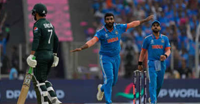 ವಿಶ್ವಕಪ್ ಪಂದ್ಯ : ಭಾರತಕ್ಕೆ 192 ರನ್ ಟಾರ್ಗೆಟ್ ಪಾಕ್