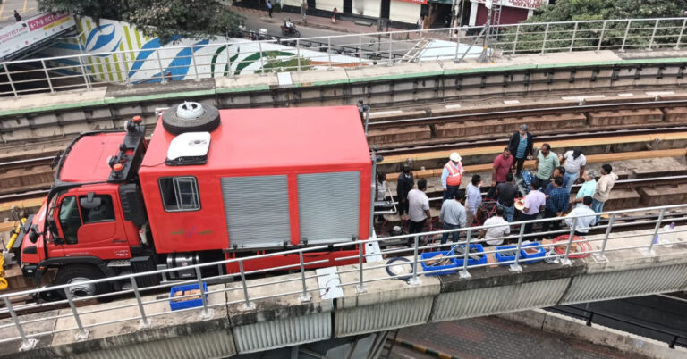 BIG NEWS : ಹಳಿ ತಪ್ಪಿದ ರೀರೈಲ್, ನಮ್ಮ ಮೆಟ್ರೋ ಸಂಚಾರದಲ್ಲಿ ವ್ಯತ್ಯಯ