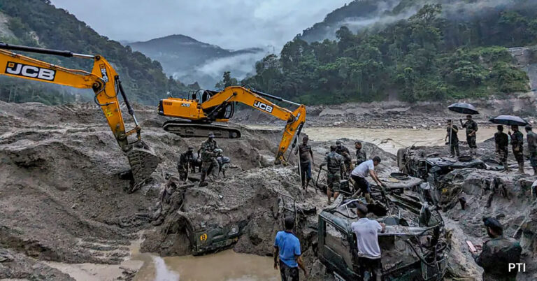 ಸಿಕ್ಕಿಂ ಪ್ರವಾಹದಲ್ಲಿ 7 ಸೈನಿಕರು ಸೇರಿ 53 ಮಂದಿ ಬಲಿ