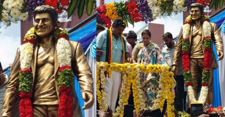 8 ಅಡಿ ಎತ್ತರದ ಪುನೀತ್ ಕಂಚಿನ ಪುತ್ಥಳಿ ಲೋಕಾರ್ಪಣೆ