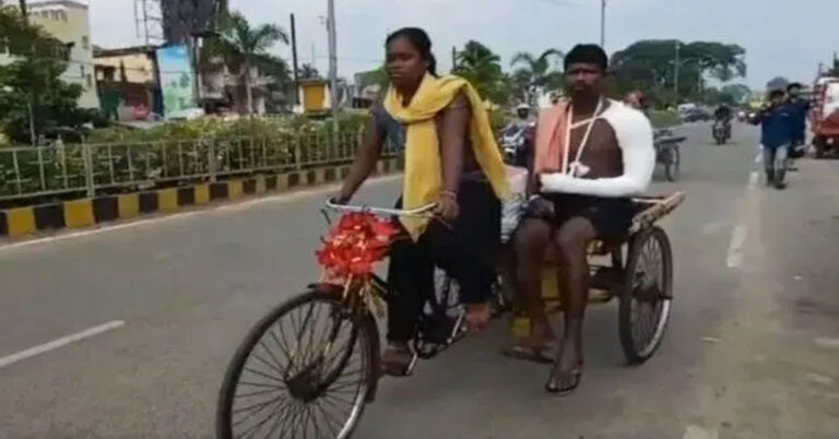 ತಂದೆಯನ್ನು ಆಸ್ಪತ್ರೆಗೆ ಕರೆದೊಯ್ಯಲು 35 ಕೀ.ಮಿ ರಿಕ್ಷಾ ಪೆಡಲ್ ತುಳಿದ ಬಾಲಕಿ