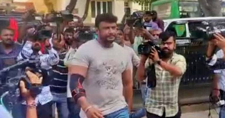 ಮಹಿಳೆಗೆ ನಾಯಿ ಕಚ್ಚಿದ ಪ್ರಕರಣ : ವಿಚಾರಣೆಗೆ ದರ್ಶನ್ ಹಾಜರು