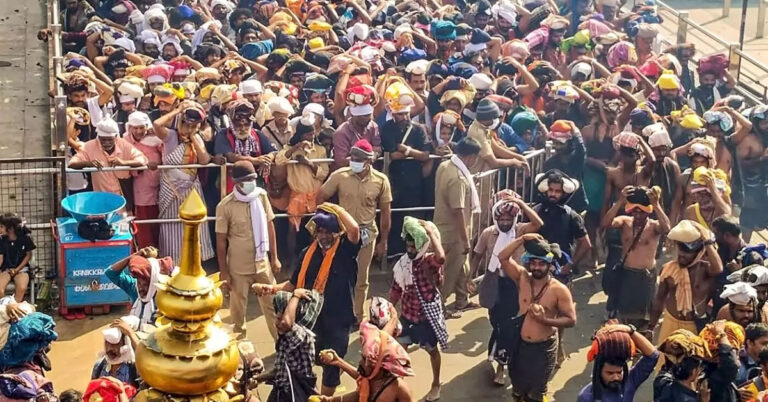 ಶಬರಿಮಲೈಯಲ್ಲಿ ಭಕ್ತರ ನೂಕುನುಗ್ಗಲು