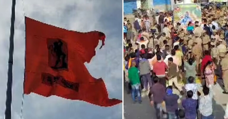 ಧ್ವಜ ಸ್ತಂಭಕ್ಕೆ ಅನುಮತಿ ಕೊಟ್ಟ ಕೆರೆಗೋಡು ಪಿಡಿಒ ಅಮಾನತು