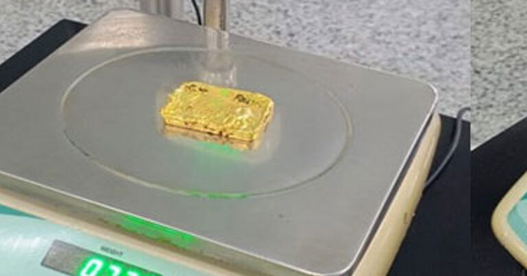 Custom officials confiscate gold