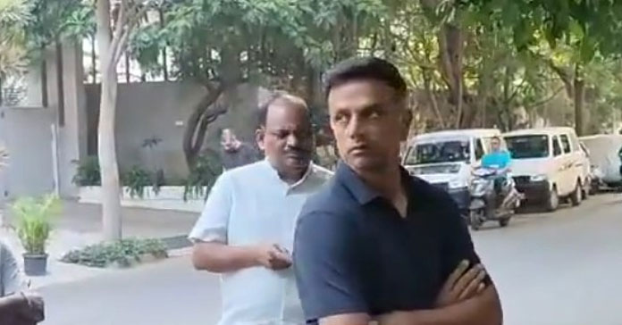 Rahul Dravid Stands In Queue To Cast His Vote
