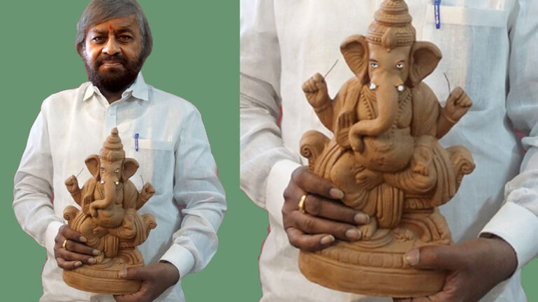ಬಣ್ಣ ರಹಿತ ಮಣ್ಣಿನ ಗಣೇಶ ಮೂರ್ತಿ ಪೂಜಿಸುವಂತೆ ಸಚಿವ ಈಶ್ವರ ಖಂಡ್ರೆ ಮನವಿ ಬಣ್ಣ ರಹಿತ ಮಣ್ಣಿನ ಗಣೇಶ ಮೂರ್ತಿ ಪೂಜಿಸುವಂತೆ ಸಚಿವ ಈಶ್ವರ ಖಂಡ್ರೆ ಮನವಿ