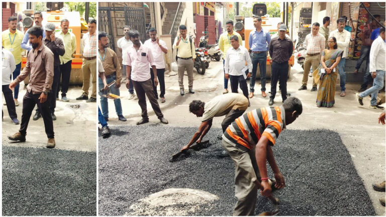 ಬೆಂಗಳೂರು ದಕ್ಷಿಣ ವಲಯದಲ್ಲಿ ರಸ್ತೆ ಗುಂಡಿಗಳಿಗೆ ತ್ವರಿತಗತಿಯಲ್ಲಿ ಮುಕ್ತಿ ಬೆಂಗಳೂರು ದಕ್ಷಿಣ ವಲಯದಲ್ಲಿ ರಸ್ತೆ ಗುಂಡಿಗಳಿಗೆ ತ್ವರಿತಗತಿಯಲ್ಲಿ ಮುಕ್ತಿ