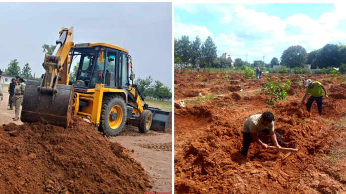 40 crores worth land recoverd near marasandra bengaluru