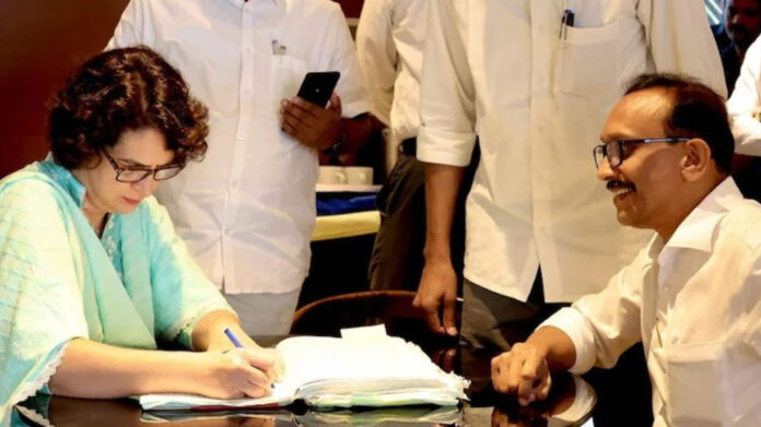 priyanka gandhi Nomination