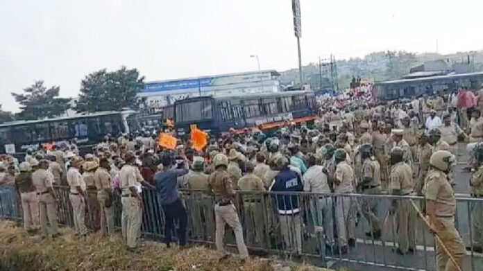 Belagavi Lathi Charge