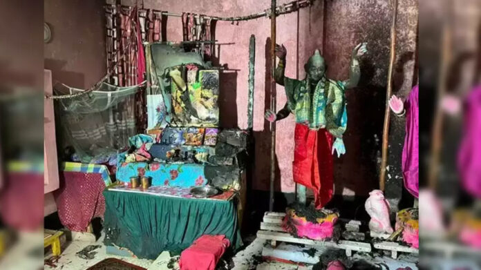 Hindu idol vandalised