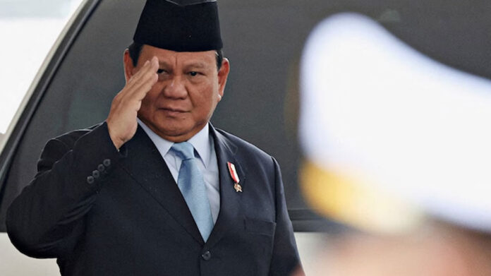 Indonesian President Prabowo Subianto