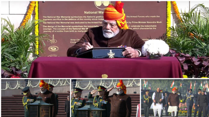 PM Modi wears vibrant multicoloured turban for 76th Republic Day