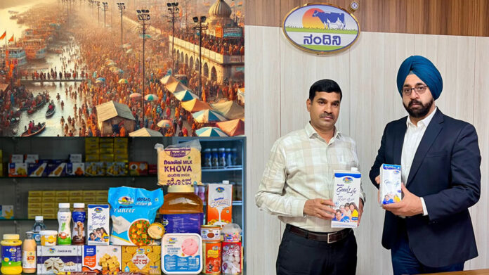 KMF Nandini Milk products in Maha Kumbh