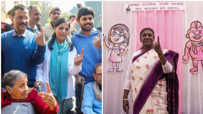 Delhi Elections 2025: President Murmu, Rahul, CM Atishi among early voters