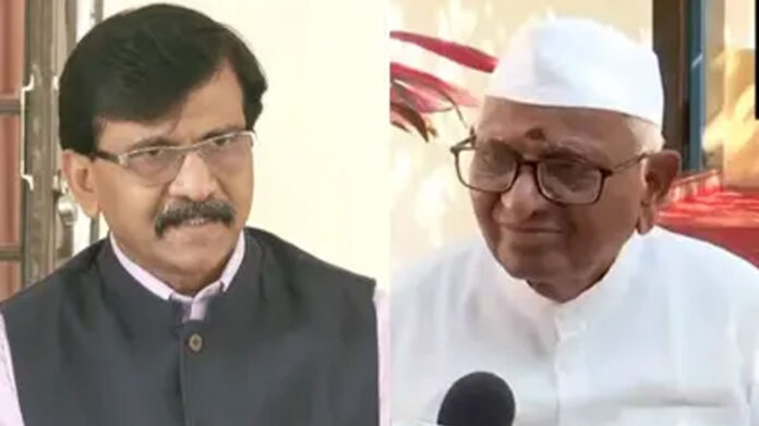 sanjay raut Anna hazare