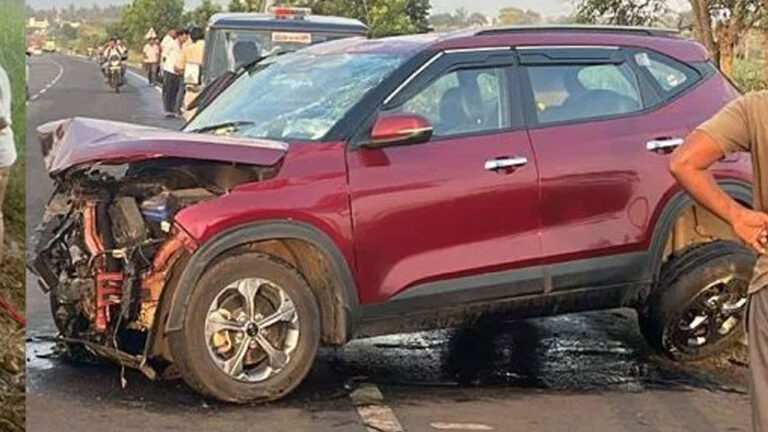 ಓವ‌ರ್ ಟೇಕ್ ತಂದ ಆಪತ್ತು, ಕಾರುಗಳ ಮುಖಾಮುಖಿ ಡಿಕ್ಕಿ, ಒಂದೇ ಕುಟುಂಬದ ಮೂವರ ಸಾವು