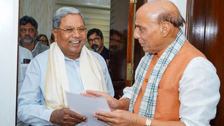 ಏರ್‌ಶೋಗೆ ಅನುಮತಿ ನೀಡಿದ ರಾಜನಾಥ್‌ಸಿಂಗ್‌ಗೆ ಅಭಿನಂದನೆ ಸಲ್ಲಿಸಿದ ಸಿಎಂ ಸಿದ್ದರಾಮಯ್ಯ