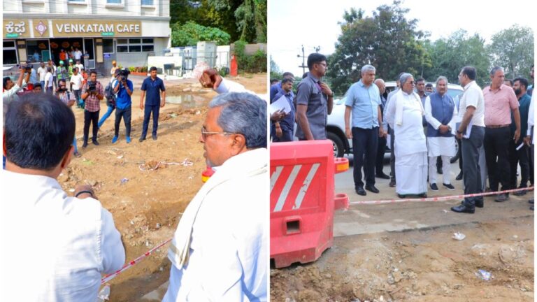 ಬೆಂಗಳೂರಲ್ಲಿ ಸಿಎಂ ಸಿದ್ದರಾಮಯ್ಯ ಸಿಟಿರೌಂಡ್ಸ್, ರಸ್ತೆಗಳ ಪರಿಶೀಲನೆ