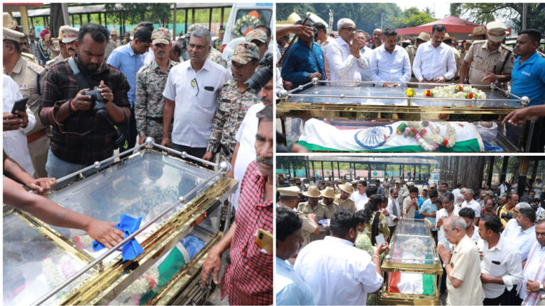 ಪಂಚಭೂತಗಳಲ್ಲಿ ಎಸ್‌‍.ಎಲ್‌.ಭೈರಪ್ಪ ಲೀನ, ಸಕಲ ಸರ್ಕಾರಿ ಗೌರವಗಳೊಂದಿಗೆ ನಡೆದ ಅಂತ್ಯಕ್ರಿಯೆ