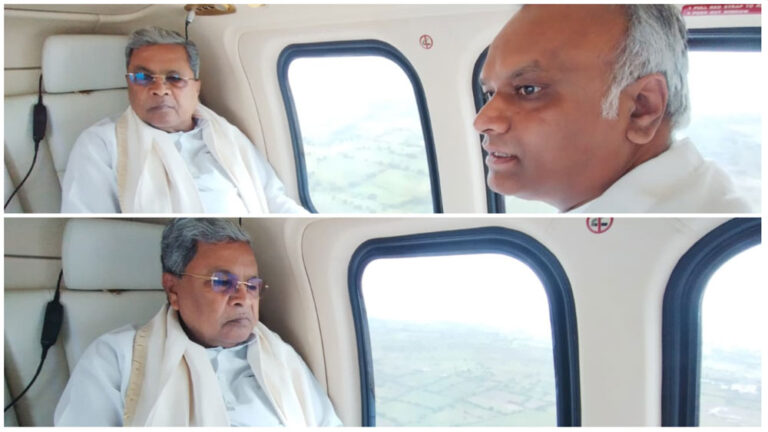 ಕಲ್ಯಾಣ ಕರ್ನಾಟಕ ಪ್ರವಾಹ : ವೈಮಾನಿಕ ಸಮೀಕ್ಷೆ ನಡೆಸಿದ ಸಿಎಂ ಸಿದ್ದರಾಮಯ್ಯ
