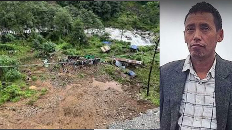 ಸಿಕ್ಕಿಂ : ಭೂಕುಸಿತದಲ್ಲಿ ಸಮಾಧಿಯಾದ ಪಂಚಾಯತ್‌ ಅಧ್ಯಕ್ಷ