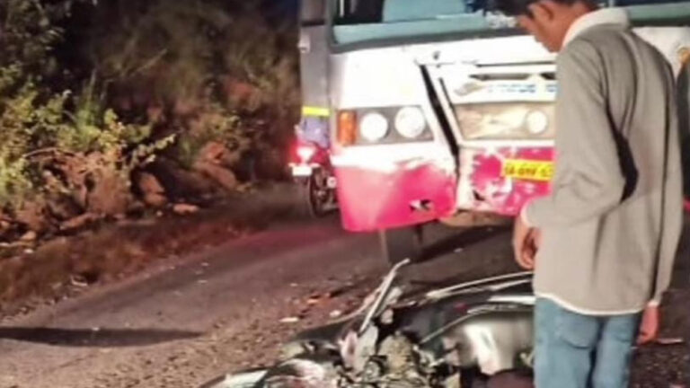 ಕೆಎಸ್‌‍ಆರ್‌ಟಿಸಿ ಬಸ್‌‍ ಹಾಗೂ ಬೈಕ್‌ ಮುಖಾಮುಖಿ ಡಿಕ್ಕಿ, ಮೂವರು ಯುವಕರ ಸಾವು