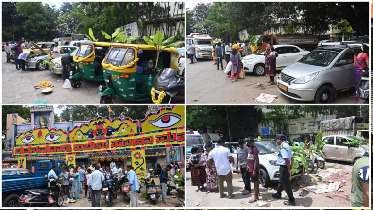 ಬೆಂಗಳೂರಲ್ಲಿ ಆಯುಧ ಪೂಜೆ ಸಡಗರ, ದೇವಾಲಯಗಳಲ್ಲಿ ವಿಶೇಷ ಪೂಜೆ