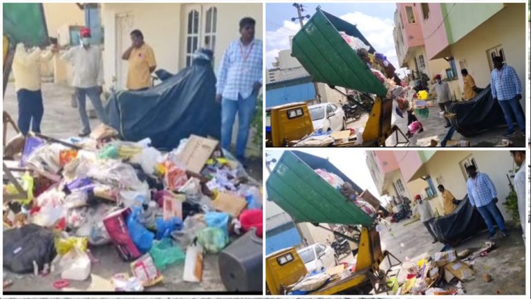 ಬೆಂಗಳೂರಿಗರೇ ಜೋಕೆ, ಕಂಡ ಕಂಡಲ್ಲಿ ಕಸ ಎಸೆದವರ ಮನೆ ಬಾಗಿಲಲ್ಲಿ ಬಿತ್ತು ಕಸದ ರಾಶಿ..!