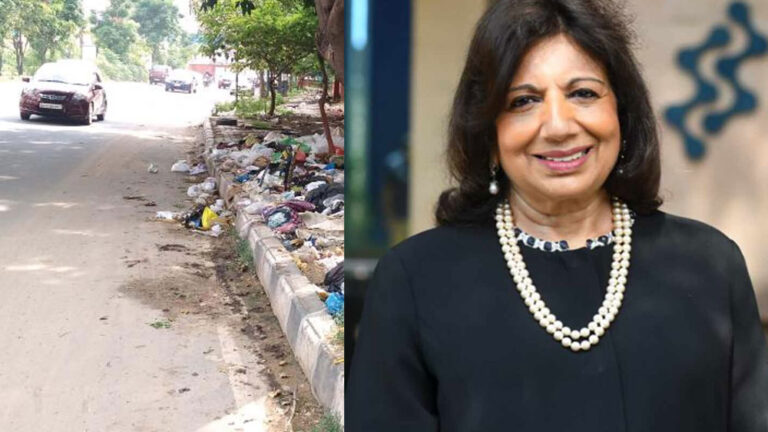 ಬೆಂಗಳೂರಲ್ಲಿ ಹದಗೆಟ್ಟ ರಸ್ತೆಗಳು, ತುಂಬಿತುಳುಕುವ ಕಸ : ವಿವಾದಕ್ಕೆ ಕಾರಣವಾಯ್ತು ಕಿರಣ್ ಮಜುಂದಾರ್‌ ಶಾ ಪೋಸ್ಟ್