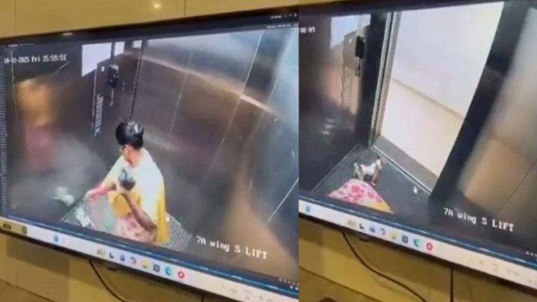 ಲಿಫ್ಟ್ ನೊಳಗೆ ಬಟ್ಟೆ ಒಗೆದಂತೆ ಒಗೆದು ನಾಯಿಯನ್ನು ಸಾಯಿಸಿದ ಮನೆಗೆಲಸದಾಕೆ