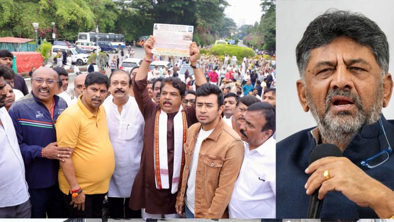 ಸುರಂಗ ರಸ್ತೆ ವಿರೋಧಿಸಿ ಬಿಜೆಪಿ ಪ್ರತಿಭಟನೆಗೆ ಡಿಕೆಶಿ ತಿರುಗೇಟು